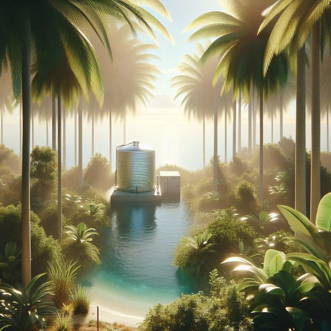 Placement of a Water Tank Under 6 Feet in Height